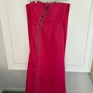Cache Fuchsia Embellished Party Dress